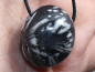 Preview: chrysanthemum stone with cord or silver 925