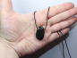 Preview: silver obsidian with cord or silver 925