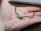 Preview: chrysoprase with cord or silver 925