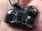 Preview: snowflake obsidian with cord or silver 925