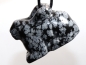Preview: snowflake obsidian with cord or silver 925