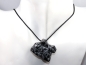 Preview: snowflake obsidian with cord or silver 925