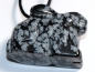 Preview: snowflake obsidian with cord or silver 925