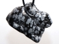 Preview: snowflake obsidian with cord or silver 925