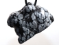 Preview: snowflake obsidian with cord or silver 925
