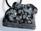 Preview: snowflake obsidian with cord or silver 925