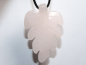 Preview: rose quartz with cord or silver 925
