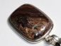 Preview: Boulder opal with cord or silver 925