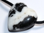 Preview: zebra marble with cord or silver 925
