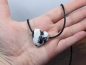 Preview: zebra marble with cord or silver 925