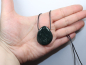 Preview: moss agate with cord or silver 925