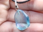 Preview: aqua aura with cord or silver 925