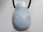 Preview: blauer Calcit mit Band oder Silber 925