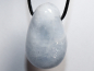 Preview: blauer Calcit mit Band oder Silber 925