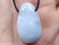 Preview: blauer Calcit mit Band oder Silber 925