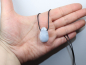 Preview: blauer Calcit mit Band oder Silber 925