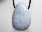 Preview: blue calcite with cord or silver 925