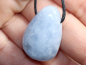 Preview: blue calcite with cord or silver 925