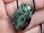 Preview: ruby in zoisite with cord or silver 925