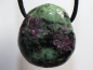 Preview: ruby in zoisite with cord or silver 925
