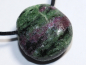 Preview: ruby in zoisite with cord or silver 925
