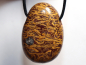 Preview: snake jasper with cord or silver 925