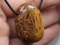 Preview: snake jasper with cord or silver 925