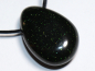 Preview: green goldstone with cord or silver 925
