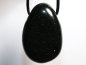 Preview: green goldstone with cord or silver 925