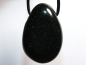 Preview: green goldstone with cord or silver 925