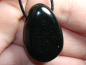 Preview: green goldstone with cord or silver 925