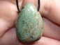 Preview: green opal with cord or silver 925
