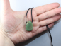 Preview: green opal with cord or silver 925