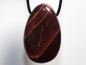 Preview: rotes Tigerauge mit Band oder Silber 925