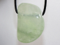 Preview: green calcite with cord or silver 925