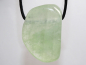 Preview: green calcite with cord or silver 925