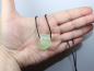 Preview: green calcite with cord or silver 925