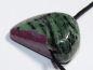 Preview: ruby in zoisite with cord or silver 925