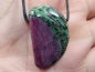 Preview: ruby in zoisite with cord or silver 925