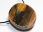 Preview: hawks eye with tiger's eye with cord or silver 925
