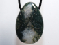Preview: moss agate with cord or silver 925