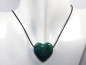 Preview: chrysocolla with cuprite with cord or silver 925
