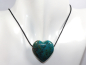 Preview: chrysocolla with cord or silver 925