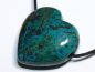 Preview: chrysocolla with cord or silver 925