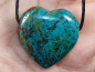 Preview: chrysocolla with cord or silver 925