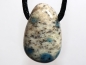 Preview: azurite in granite with cord or silver 925
