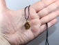 Preview: tiger's eye with cord or silver 925