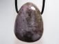 Preview: lepidolite with cord or silver 925