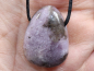 Preview: lepidolite with cord or silver 925