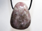 Preview: lepidolite with cord or silver 925